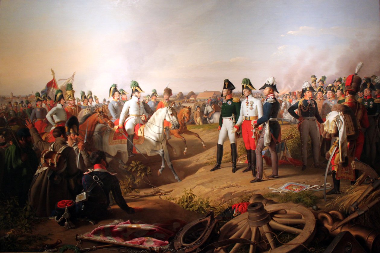 Siegeserklärung nach der Schlacht von Leipzig, 1813 von Johann Peter Krafft
