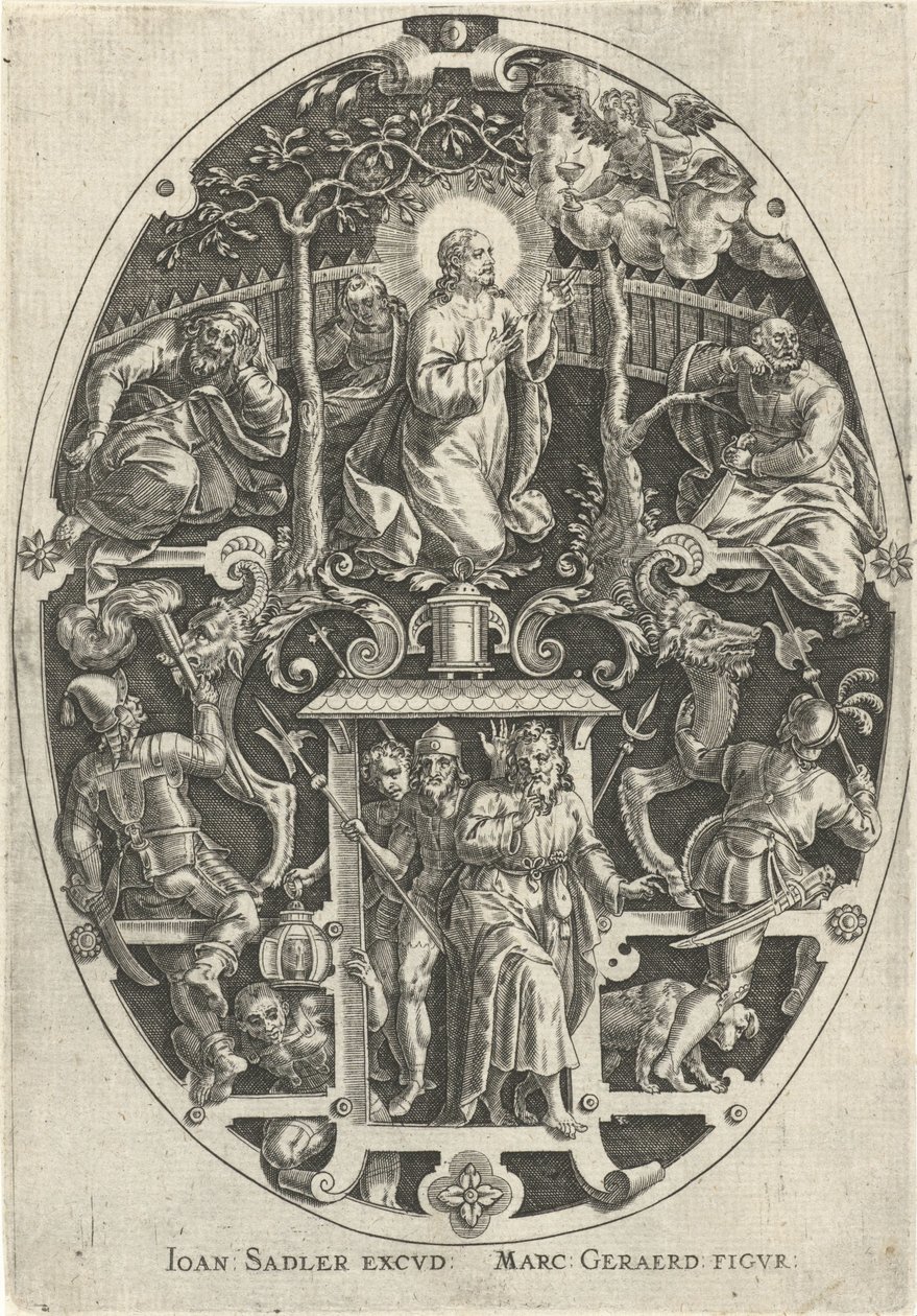 Christus im Garten Gethsemane von Johann Sadeler (I)