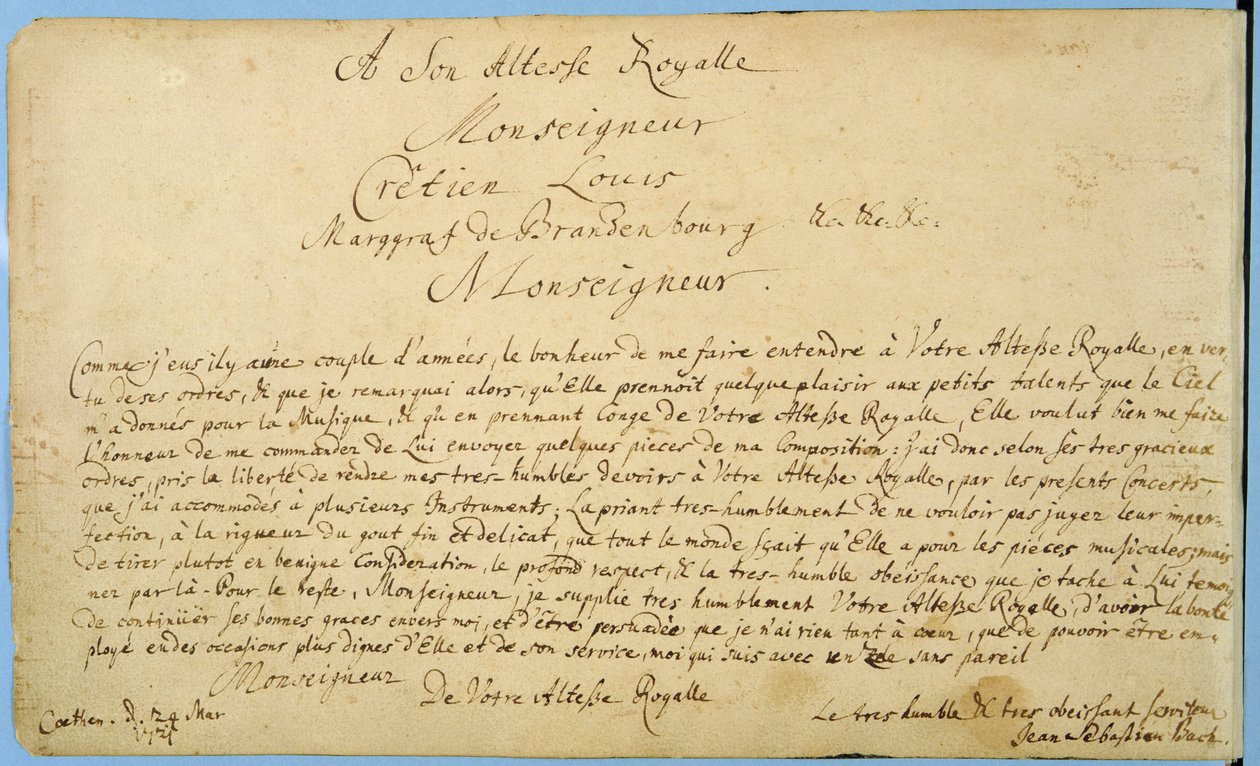 Handschriftliche Widmung der 