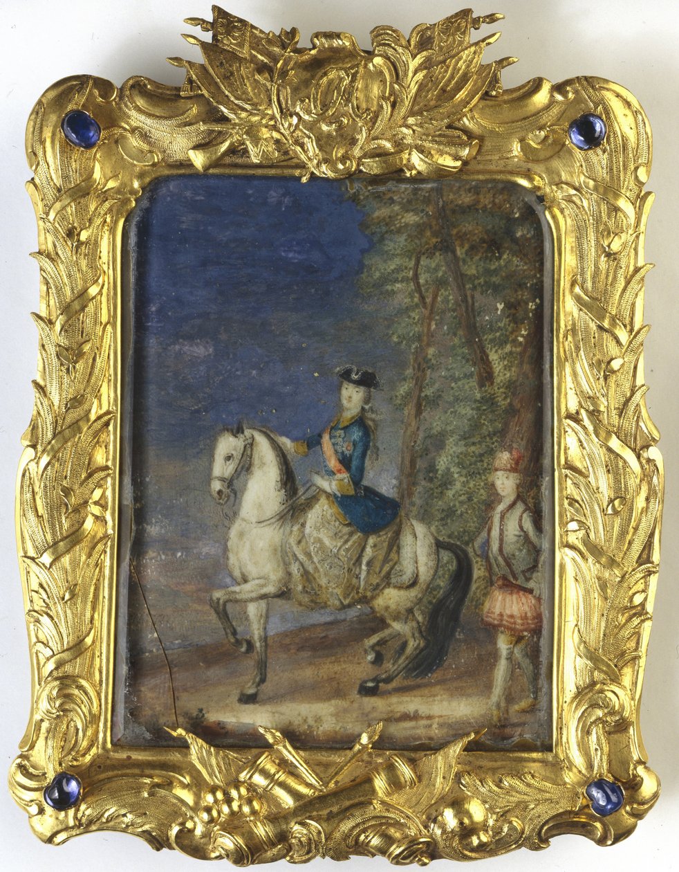 Reiterporträt von Kaiserin Katharina II. 1729-1796 von Johann Stenglin