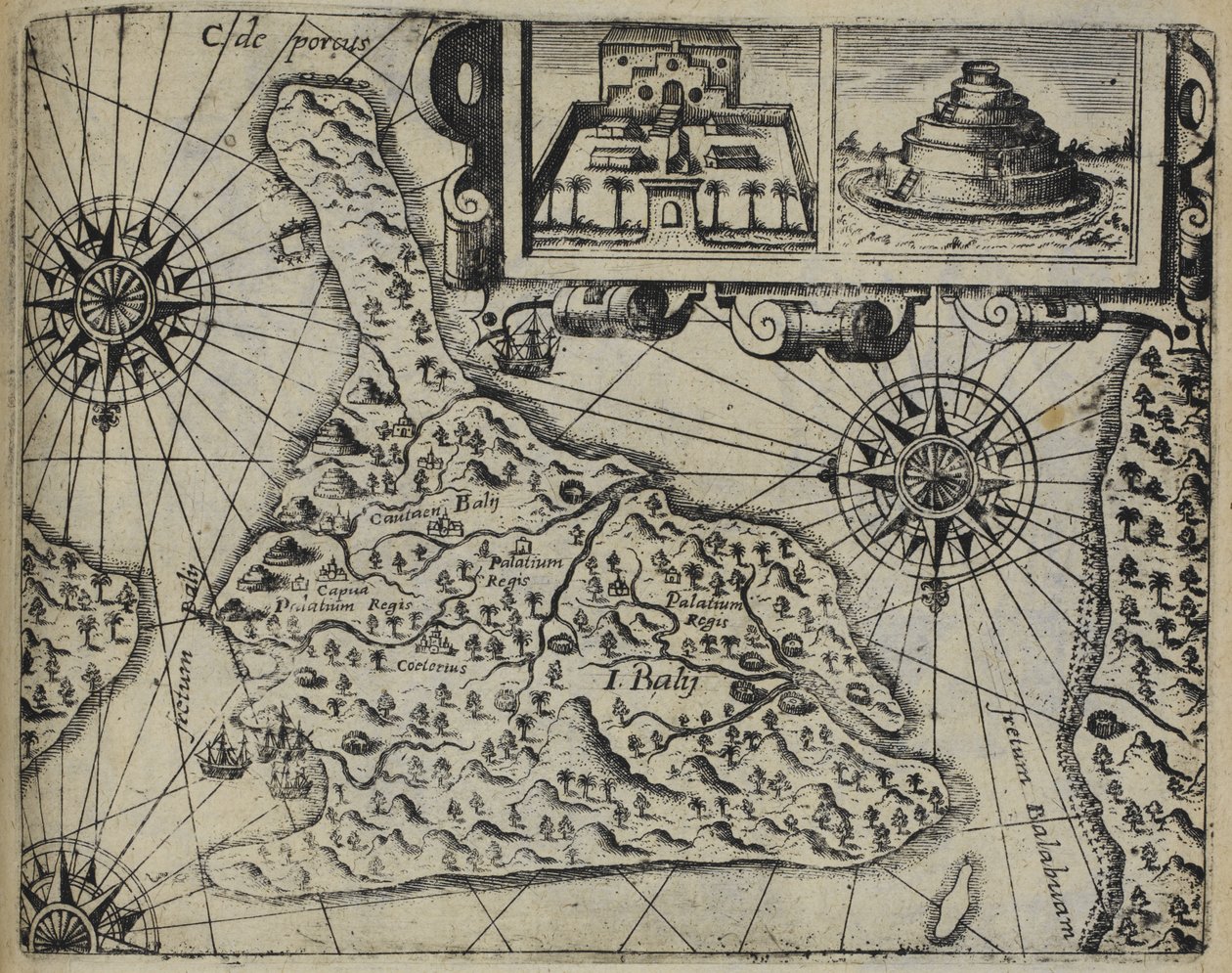Bali Insel (Indonesien), Insulae Baly contrafactura von Johann Theodor de Bry