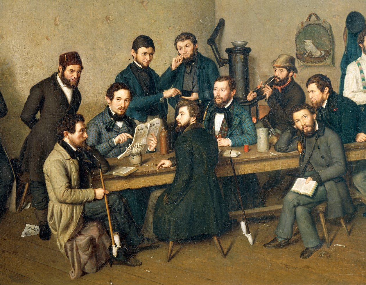 Verhaftete Revolutionäre in Trier (Detail) von Johann Velten