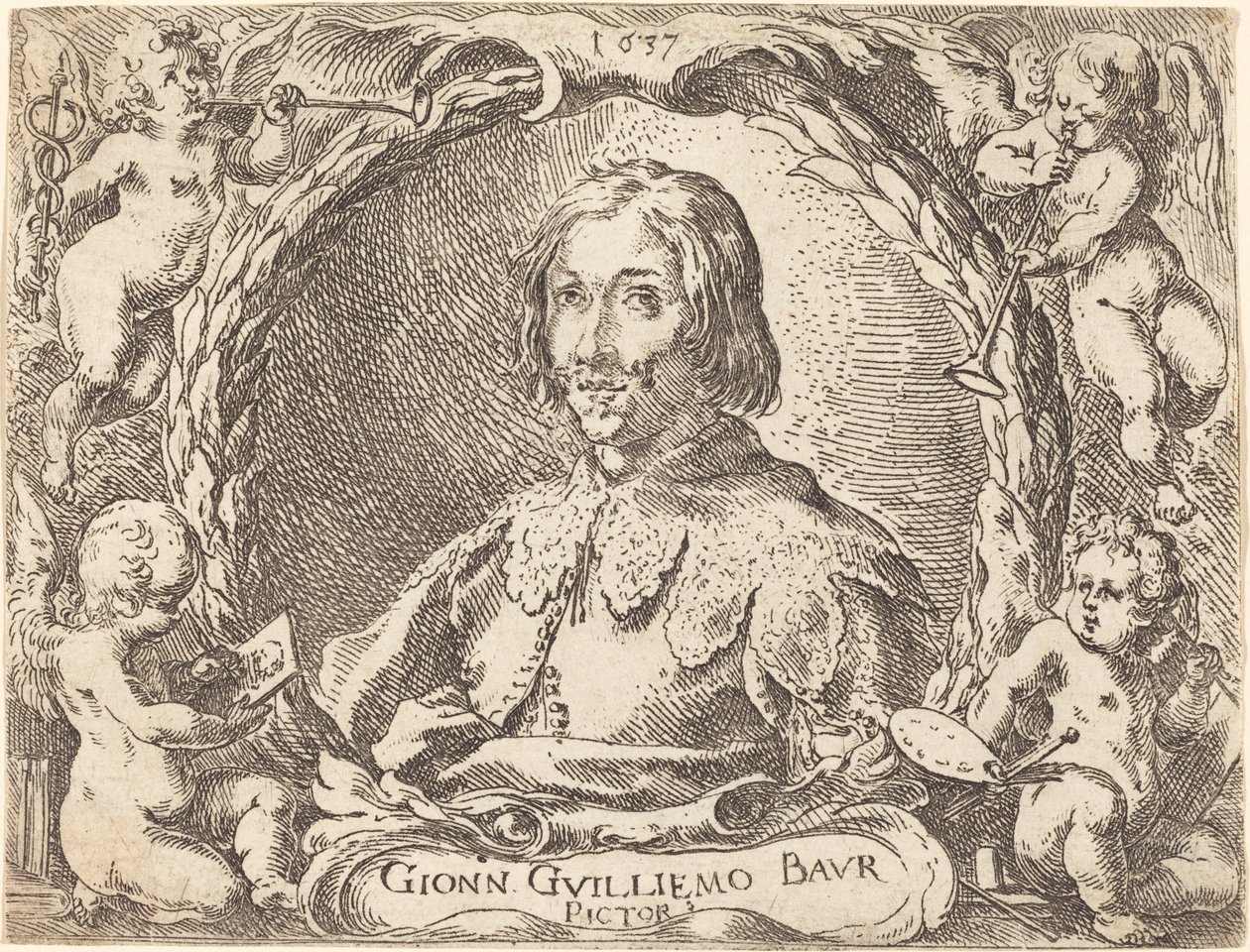 Capricci di varie battaglie (Frontispiz) von Johann Wilhelm Baur