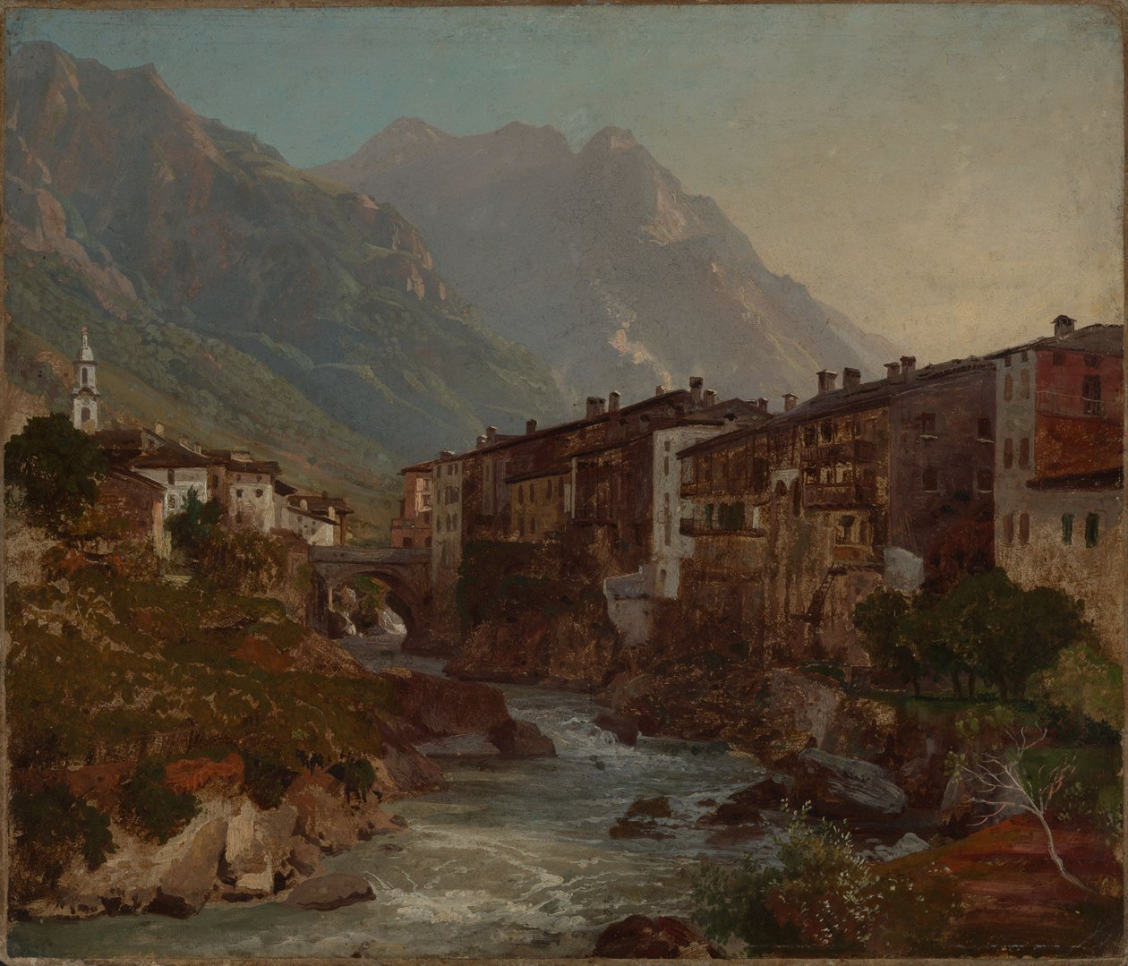 Blick auf Chiavenna von Johann Wilhelm Schirmer