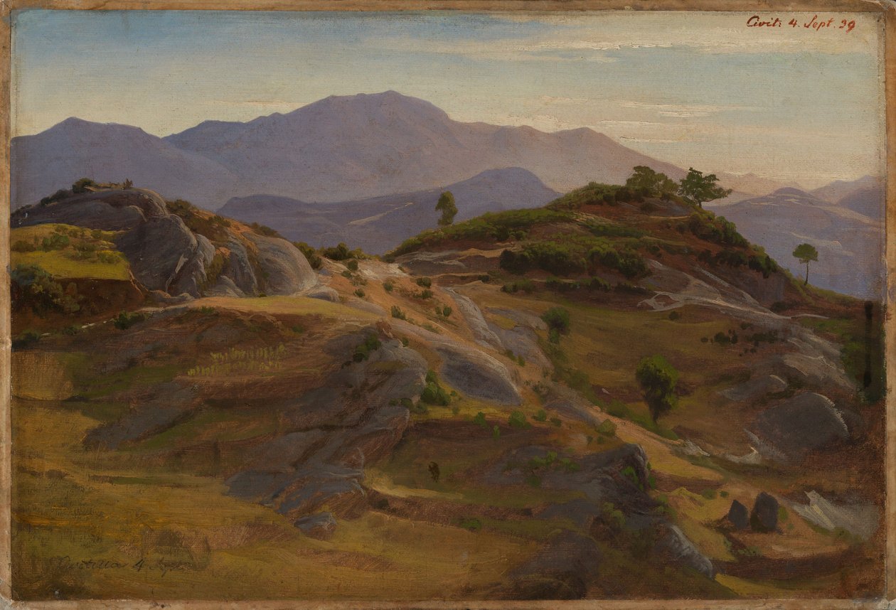 Landschaft bei Civitella von Johann Wilhelm Schirmer