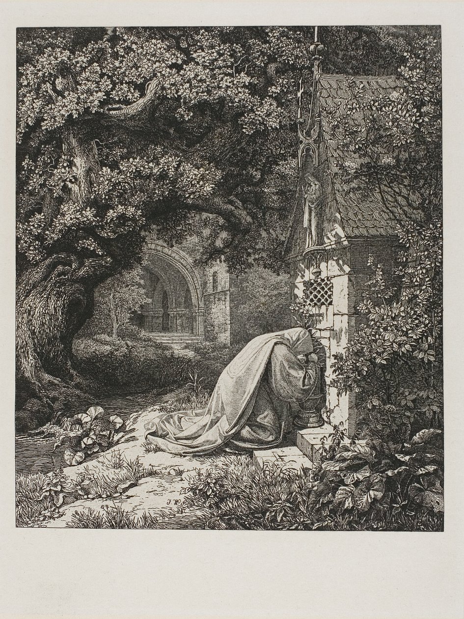 Die betende Nonne von Johann Wilhelm Schirmer