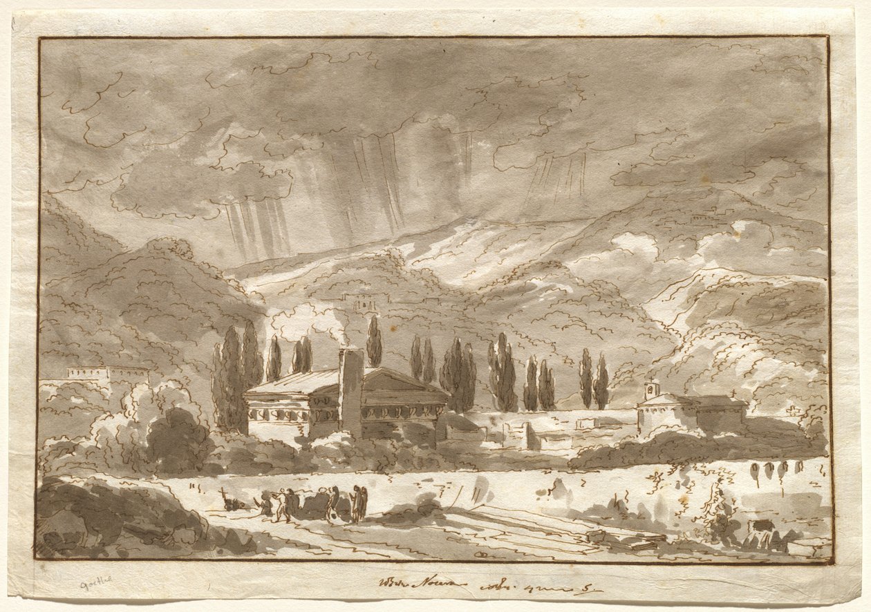 Ein Sturm über den Bergen bei Nocera von Johann Wolfgang von Goethe