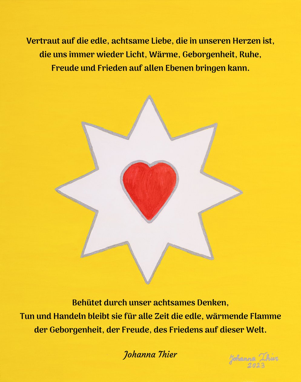 Die edle Flamme der Liebe von Johanna Thier
