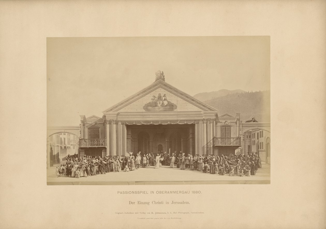 Passionsspiel von Ober-Ammergau - Der Einzug Christi in Jerusalem von Johannes Bernhard