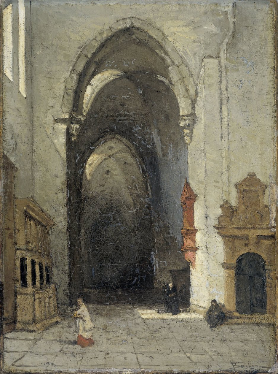 Innenraum des Doms in Trier von Johannes Bosboom