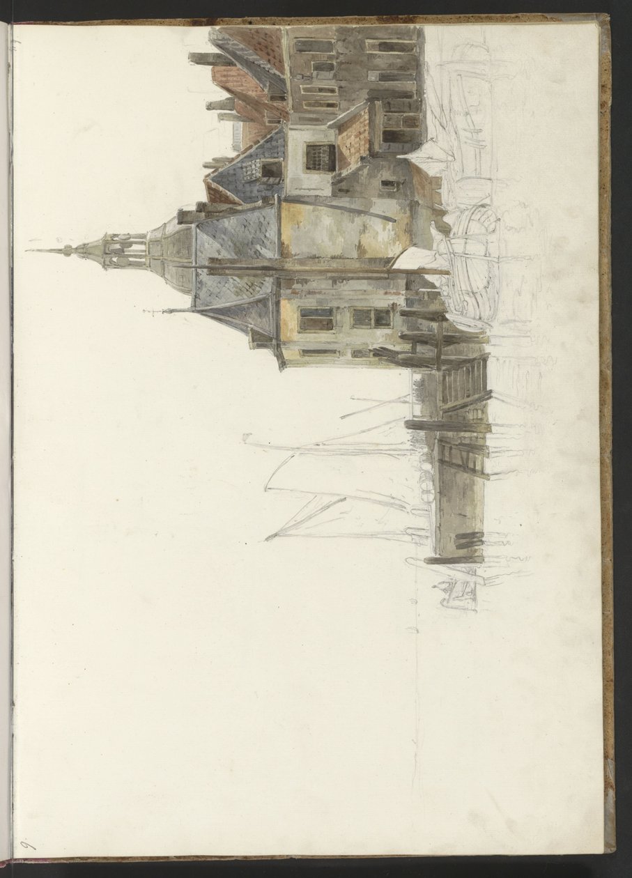 Kai bei der Groothoofdspoort in Dordrecht von Johannes Christiaan Schotel