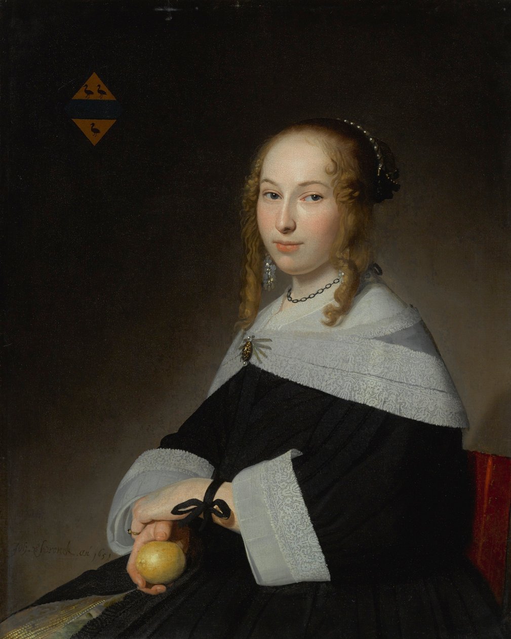 Porträt von Margaretha Dicx (1634-1697) von Johannes Cornelisz Verspronck