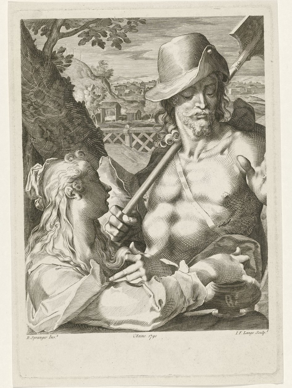 Christus erscheint als Gärtner zu Maria Magdalena von Johannes Fredericus Lange