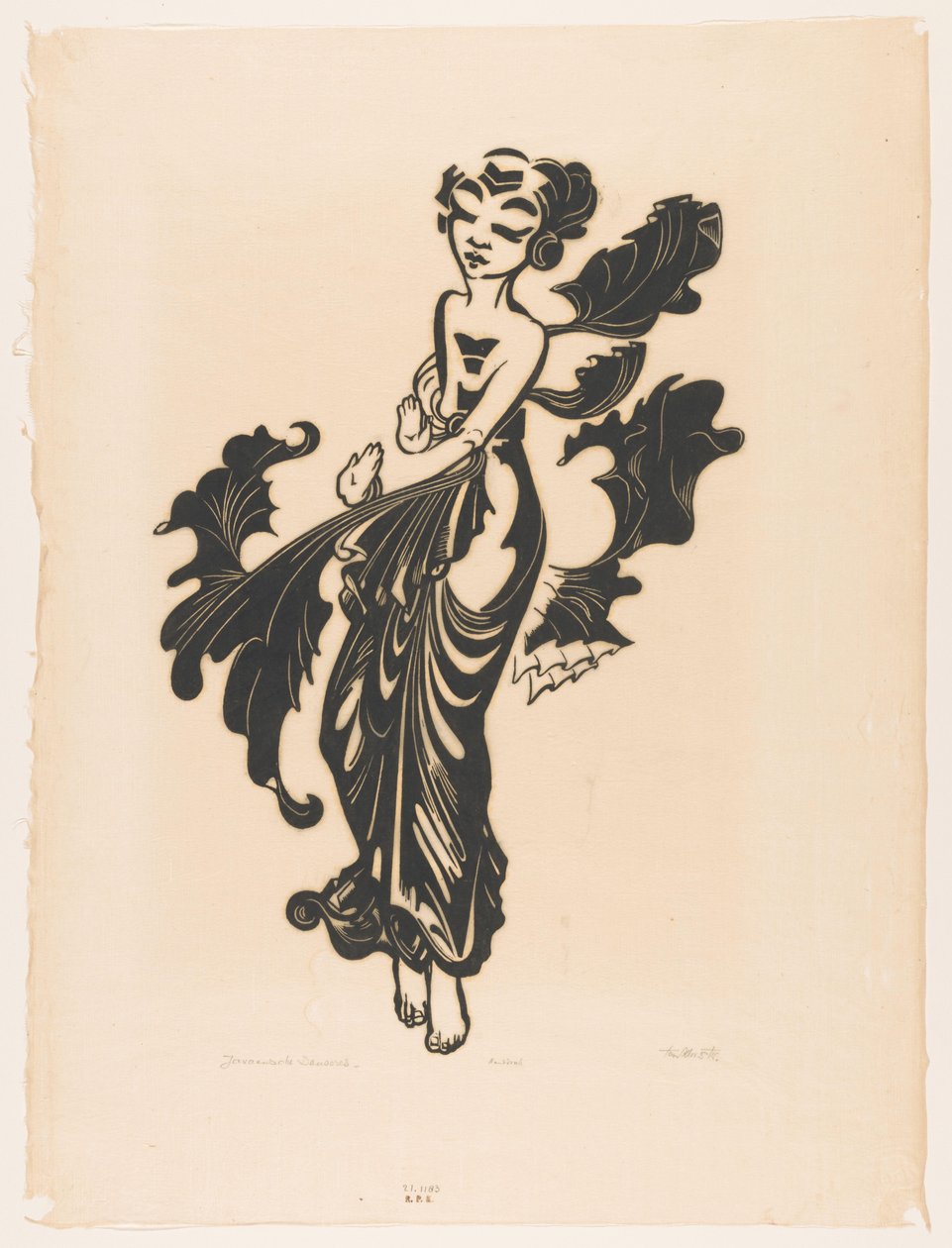 Javanische Tänzerin von Johannes Frederik Engelbert ten Klooster (signed by artist)