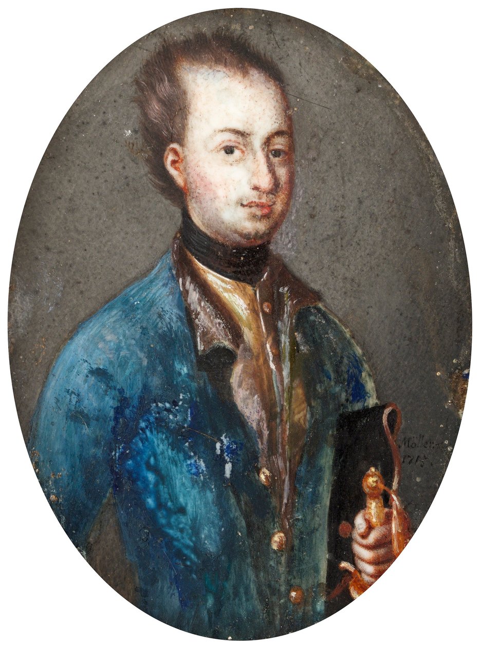 Porträt von König Karl XII. von Schweden 1682-1718 von Johannes Heinrich Möller
