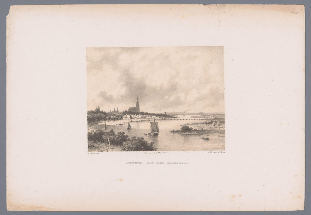 Blick auf Arnheim von der Rehberg von Johannes Hilverdink