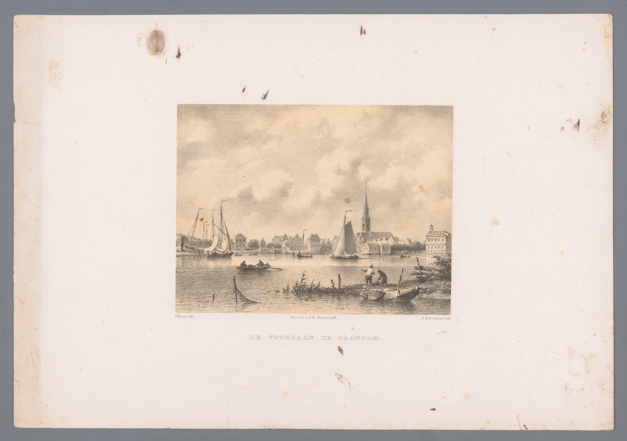 Voorzaan in Zaandam von Johannes Hilverdink
