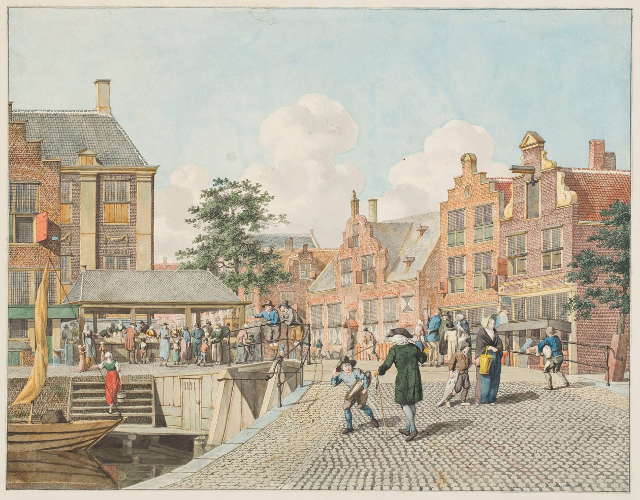 Holländische Stadtansicht von Johannes Huibert Prins