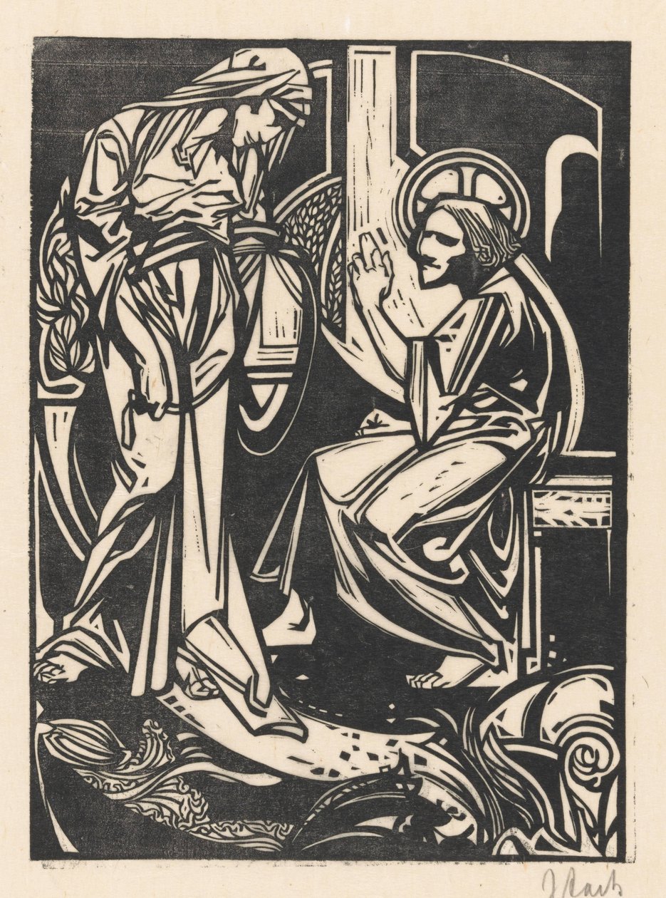 Christus und die Samariterin von Johannes Josephus Aarts (signed by artist)