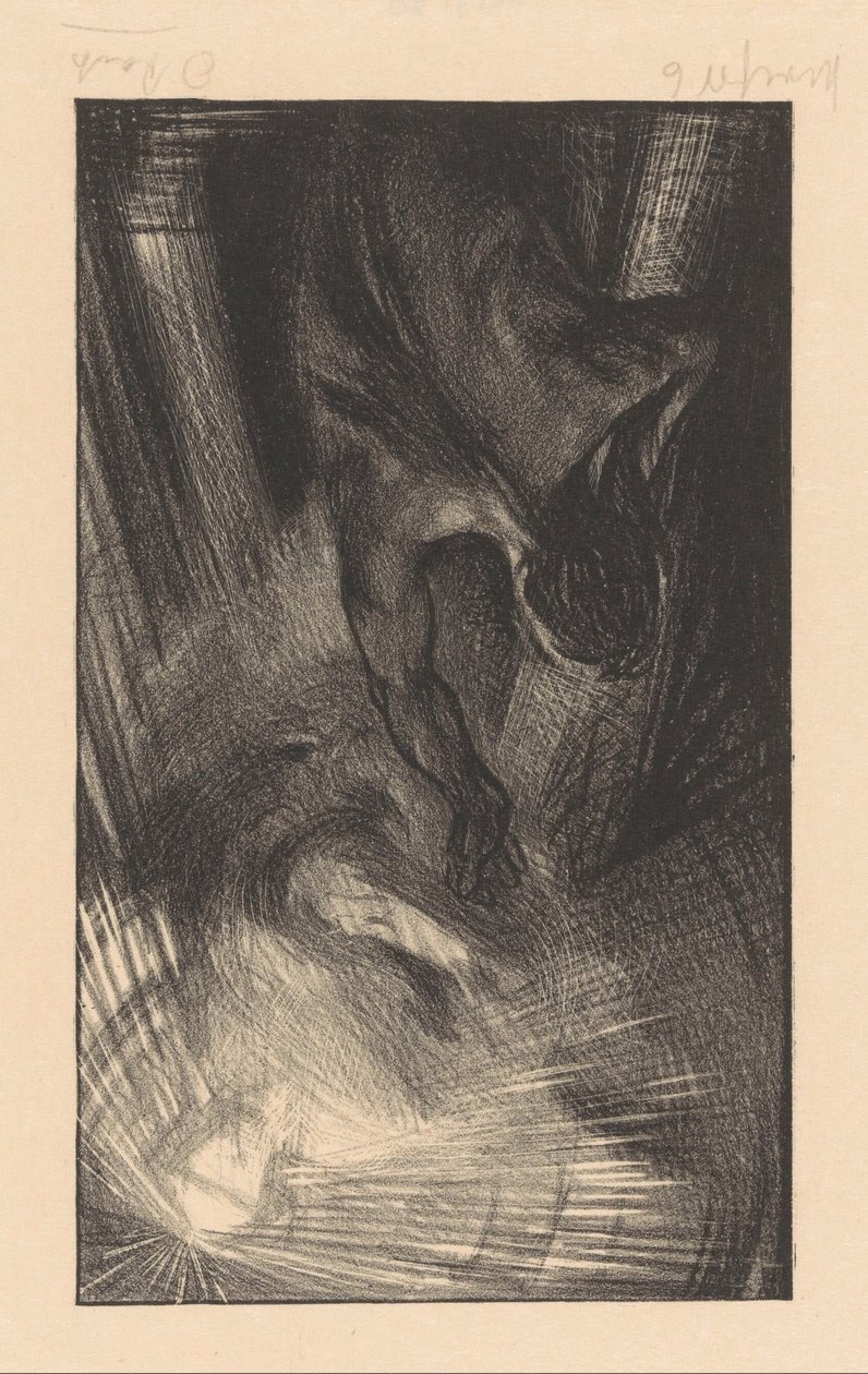 Erscheinung einer leuchtenden Gestalt von Johannes Josephus Aarts (signed by artist)