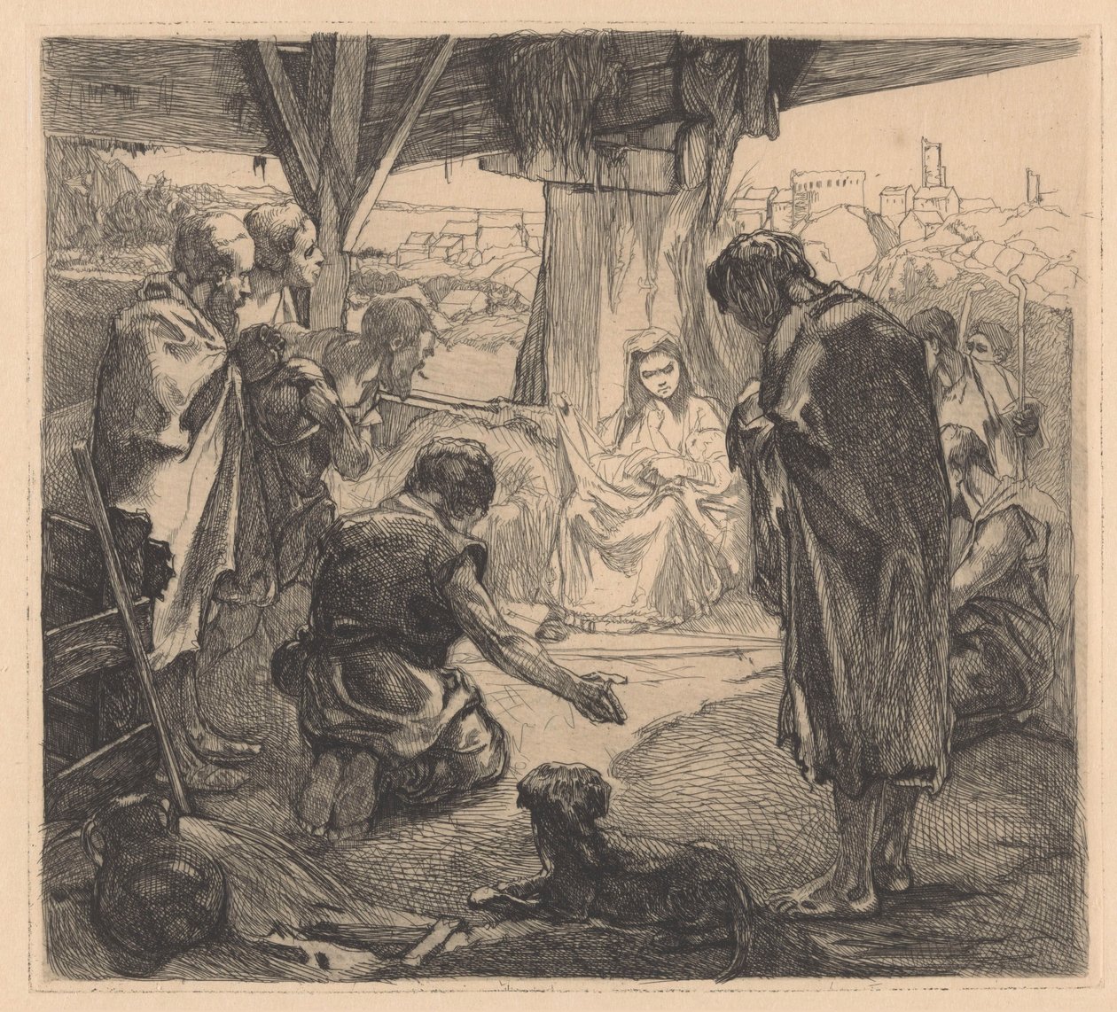 Anbetung der Hirten von Johannes Josephus Aarts