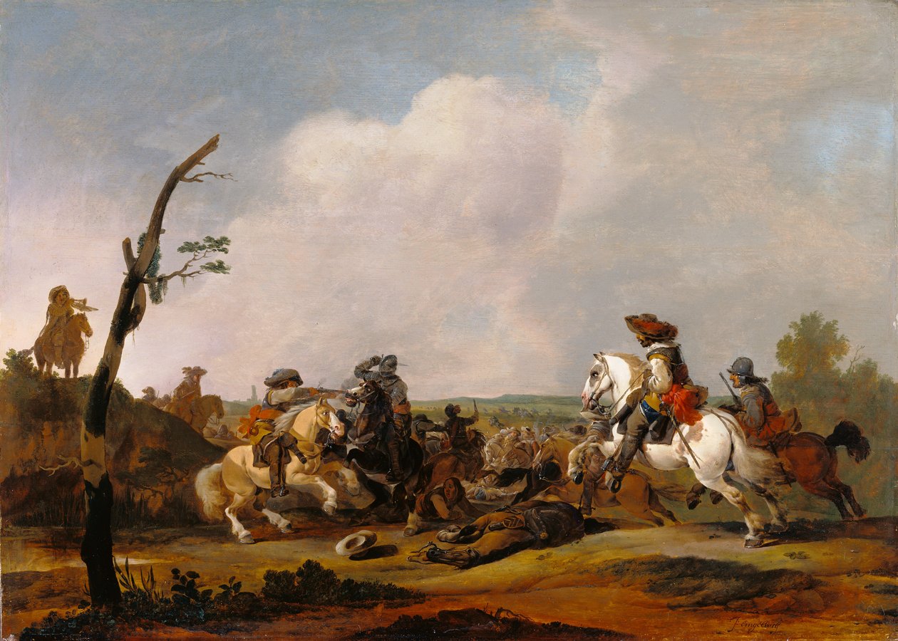 Schlachtenszene von Johannes Lingelbach