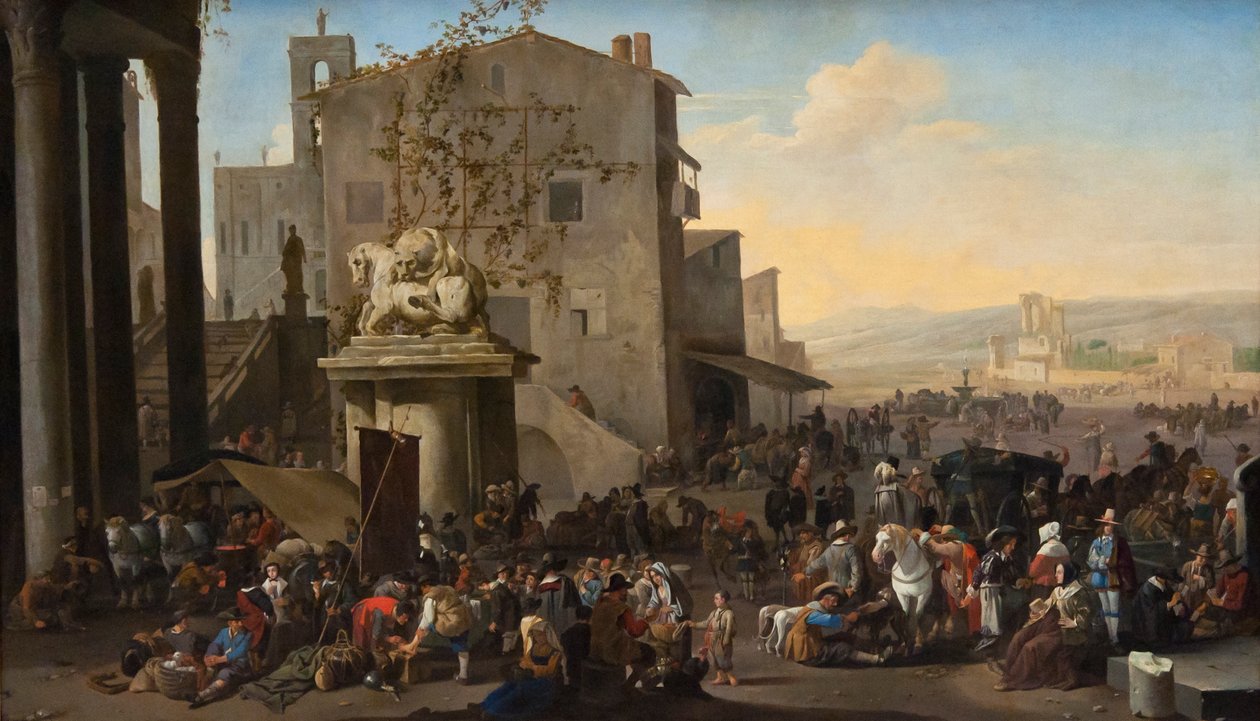 De Campo Vaccino (= Forum Romanum) in Rom von Johannes Lingelbach
