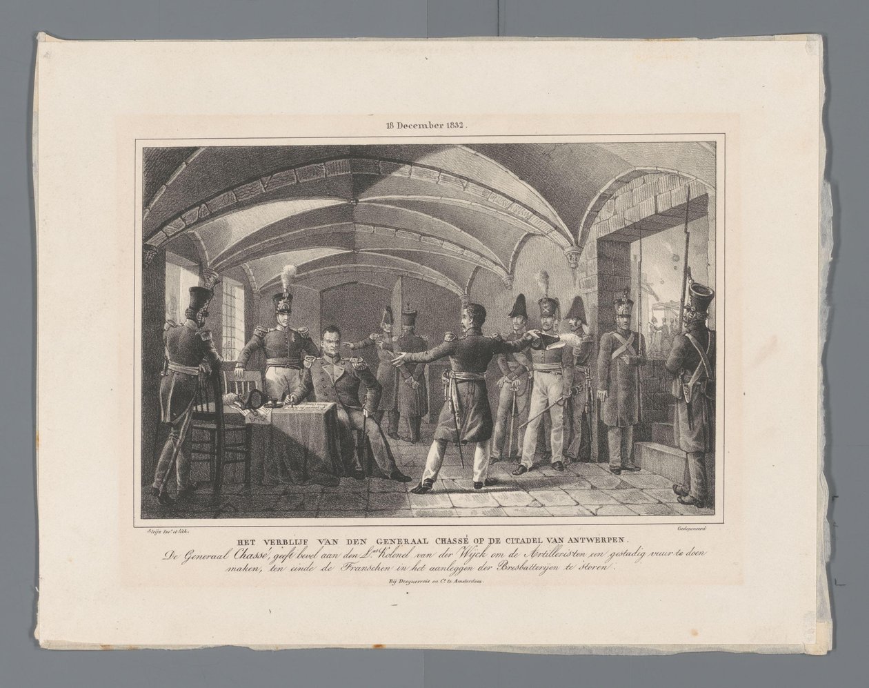 Der Aufenthalt von General Chassé in der Zitadelle von Antwerpen (18. Dezember 1832) von Johannes Steyn