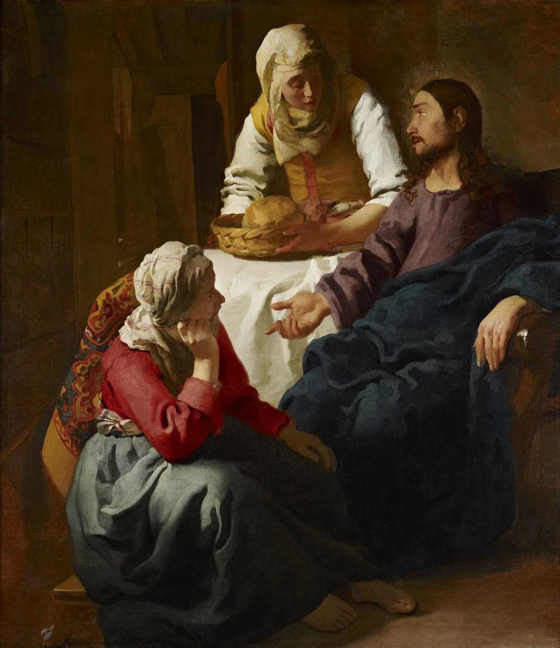 Christus im Haus von Martha und Maria von Johannes Vermeer