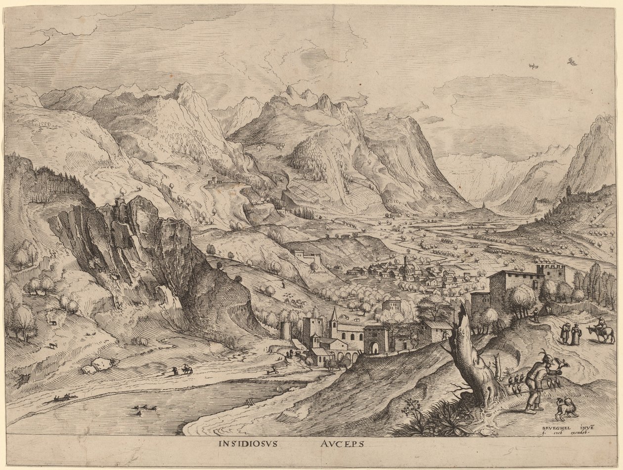 Der listige Vogelfänger von Johannes and Lucas van Doetechum after Pieter Bruegel the Elder