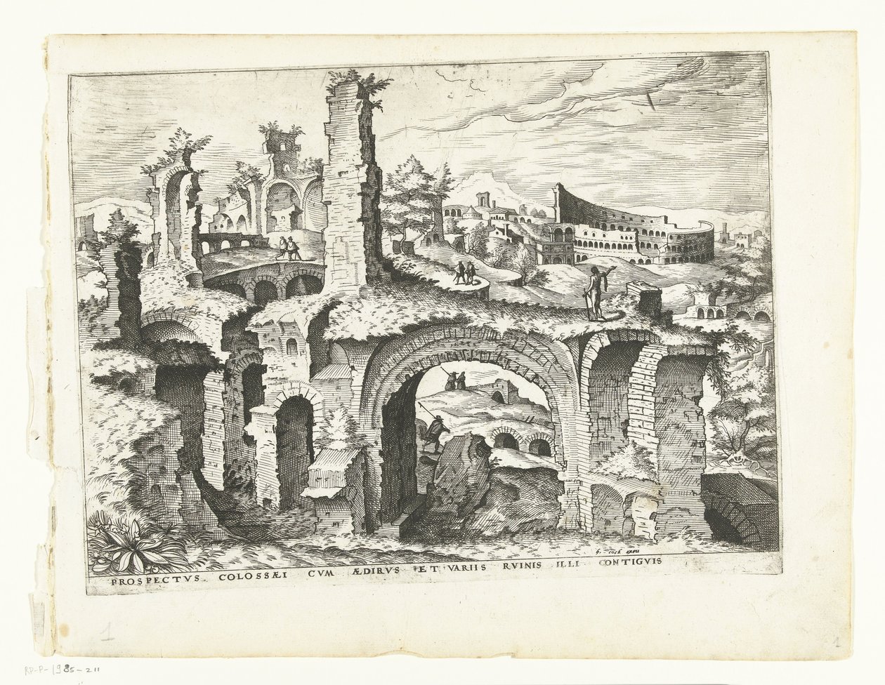Ansicht des Kolosseums von Johannes of Lucas van Doetechum (attributed to)
