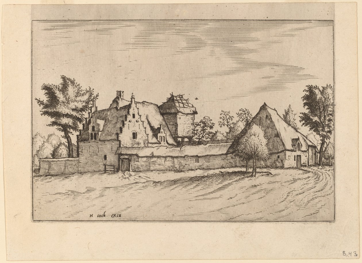 Höfe in einem Hof von Johannes van Doetechum, the Elder and Lucas