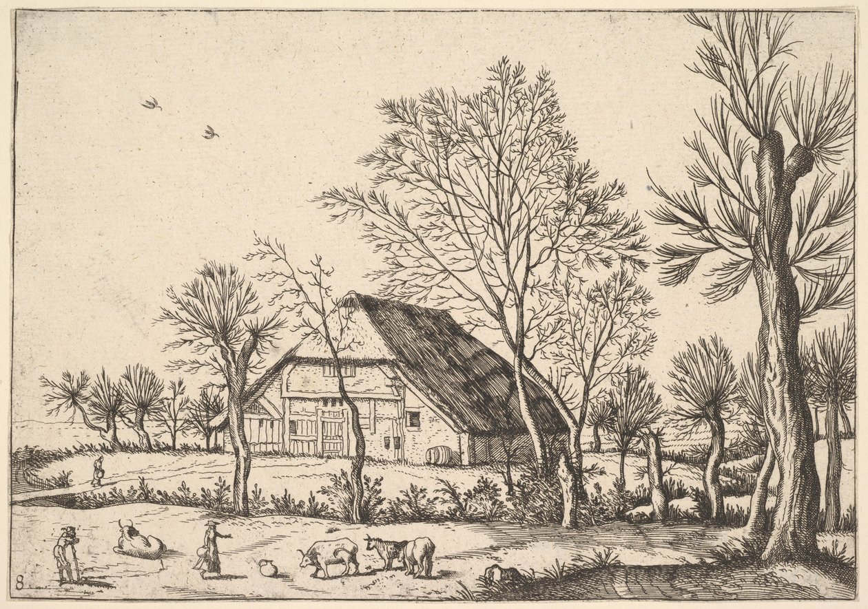 Bauernhof, aus Die kleinen Landschaften von Johannes van Doetecum I