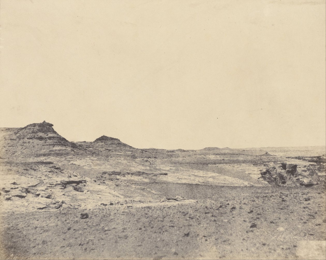 Studie des Geländes in der Nähe von Gebel Abousir, 2. Katarakt von John Beasly Greene