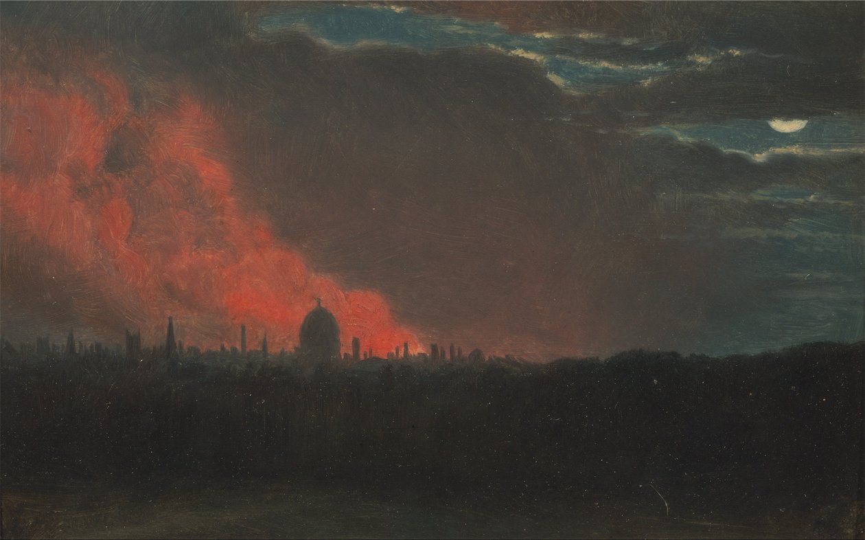 Feuer in London, gesehen von Hampstead von John Constable