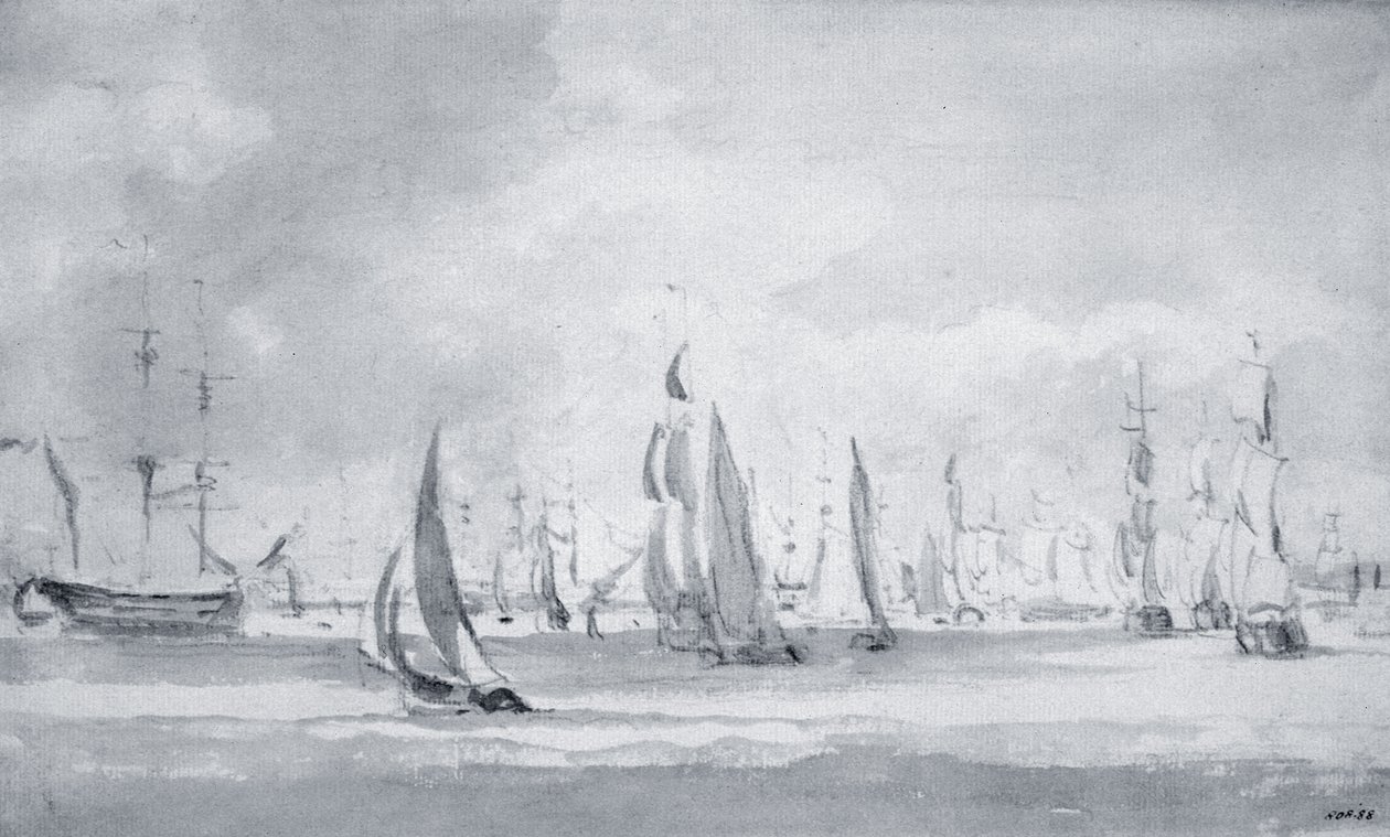 Schiffe auf der Themse von John Constable