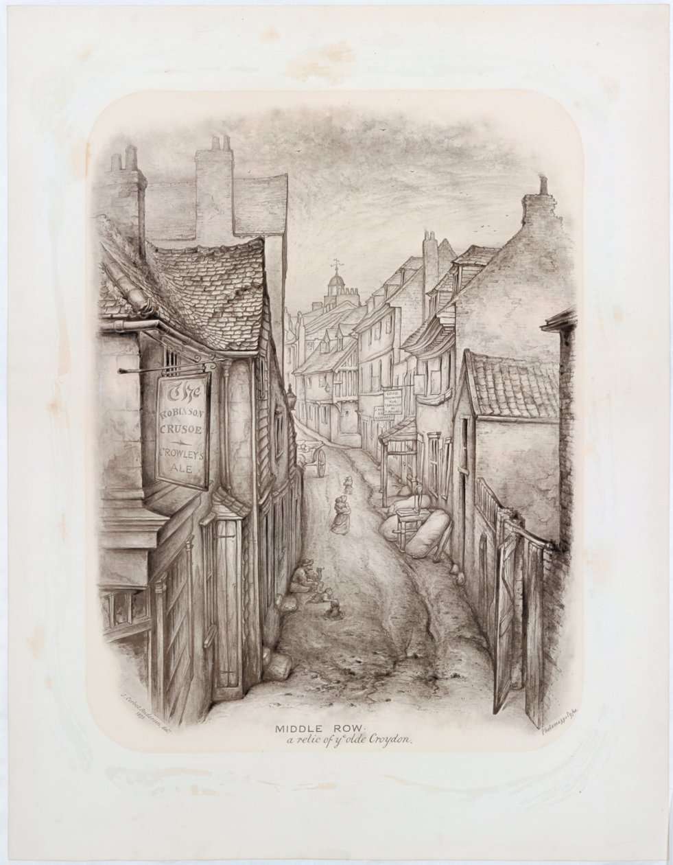 Middle Row, Croydon, 1875 von John Corbet Anderson