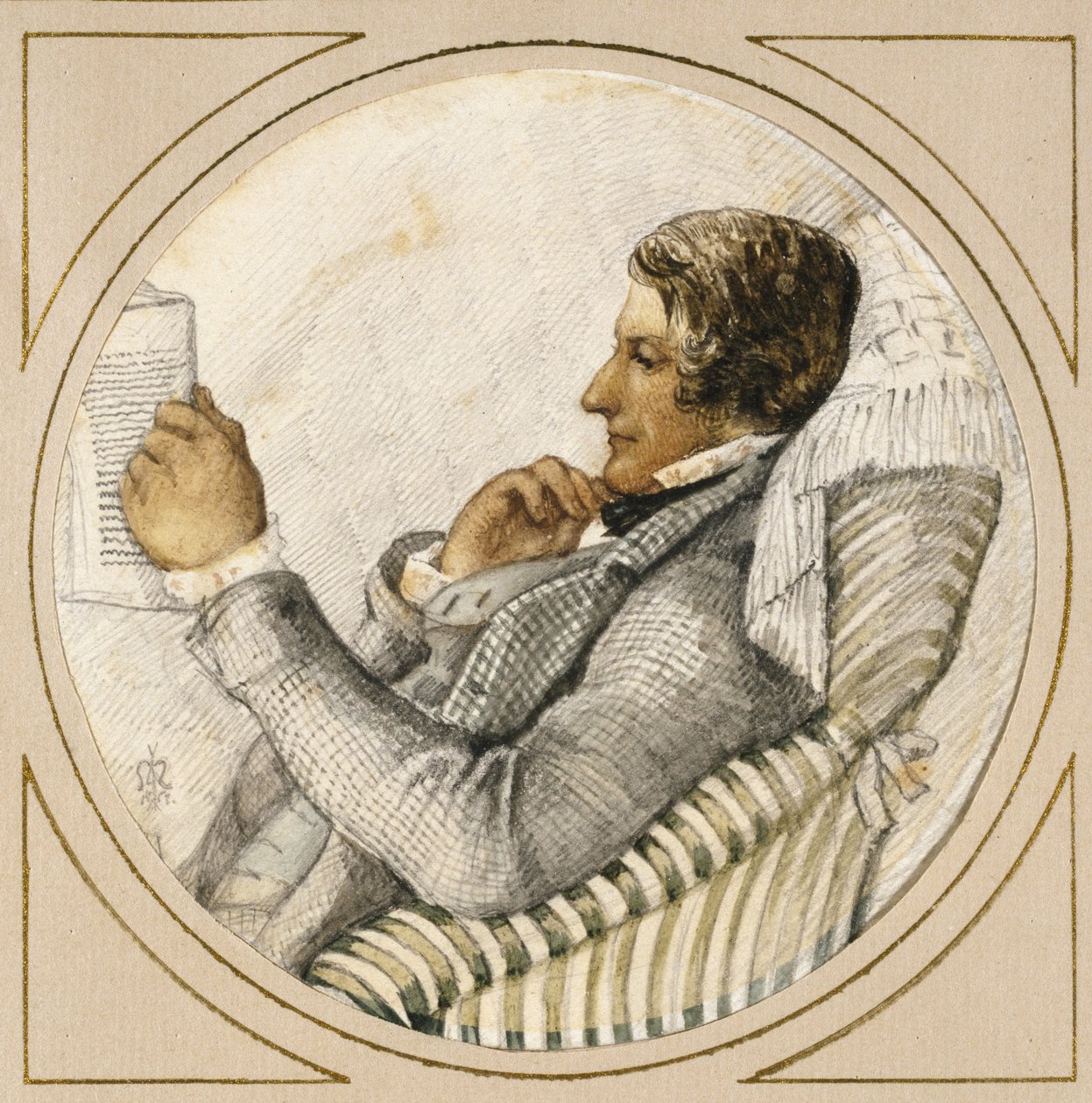 Porträt von Ford Madox Brown von John Everett Millais