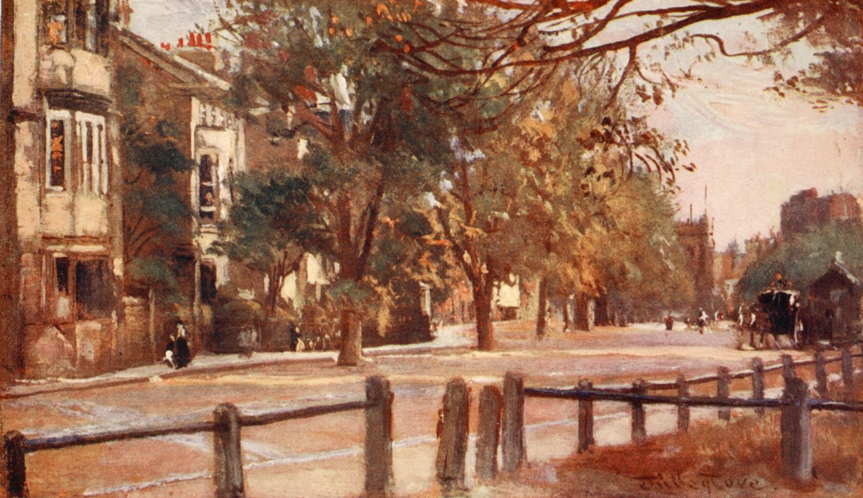 St. Giles, Blick Richtung St. Mary Magdalen (Süd), 1903 von John Fulleylove