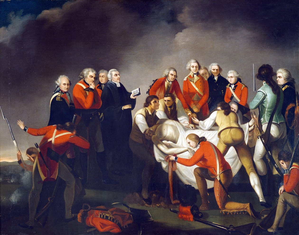 Die Beerdigung von General Simon Fraser (1729-77) nach der Schlacht von Saratoga 1777 von John Graham