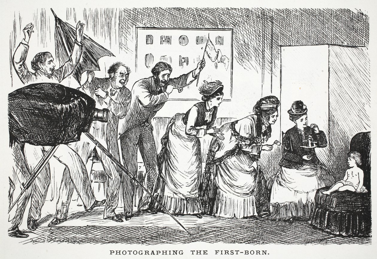 Das erste Kind fotografieren von John Leech