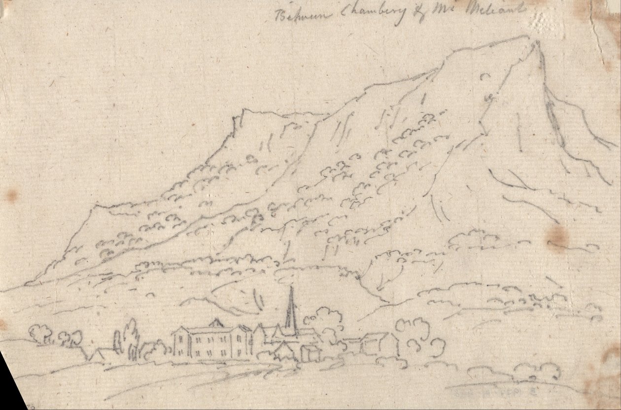 Zwischen Chamberg und Mt. Meliant von John Robert Cozens