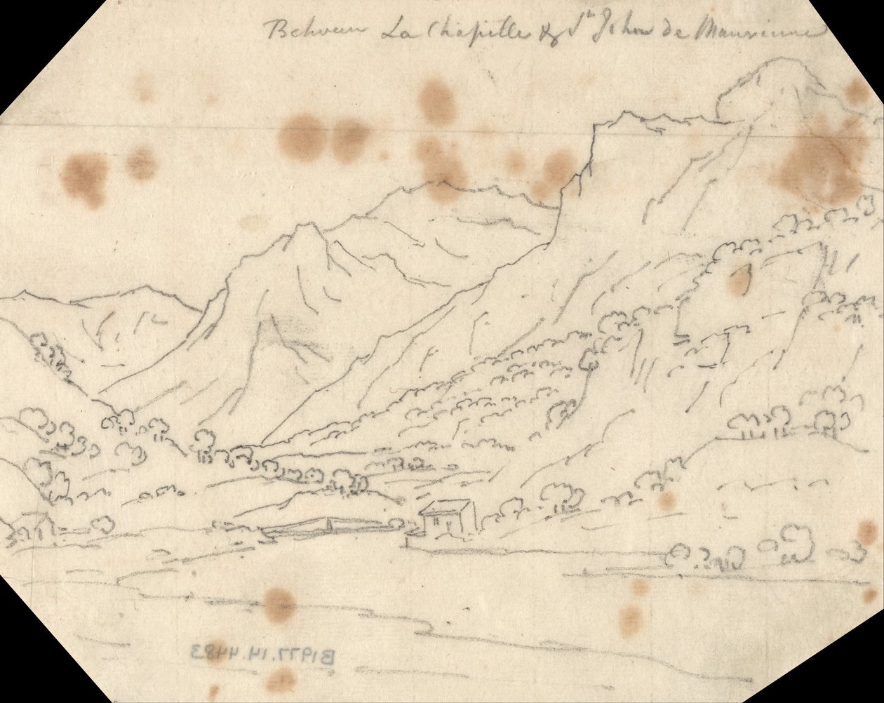 Zwischen La Chapelle und St. John de Maurienne von John Robert Cozens
