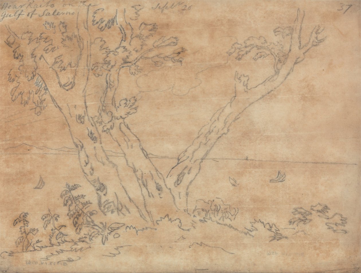 In der Nähe von Raito am Golf von Salerno von John Robert Cozens