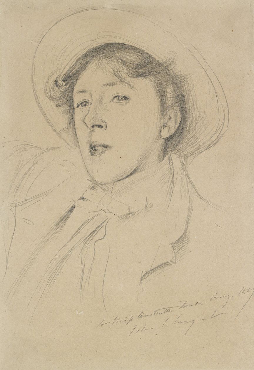 Porträt von Vernon Lee, 1889 von John Singer Sargent