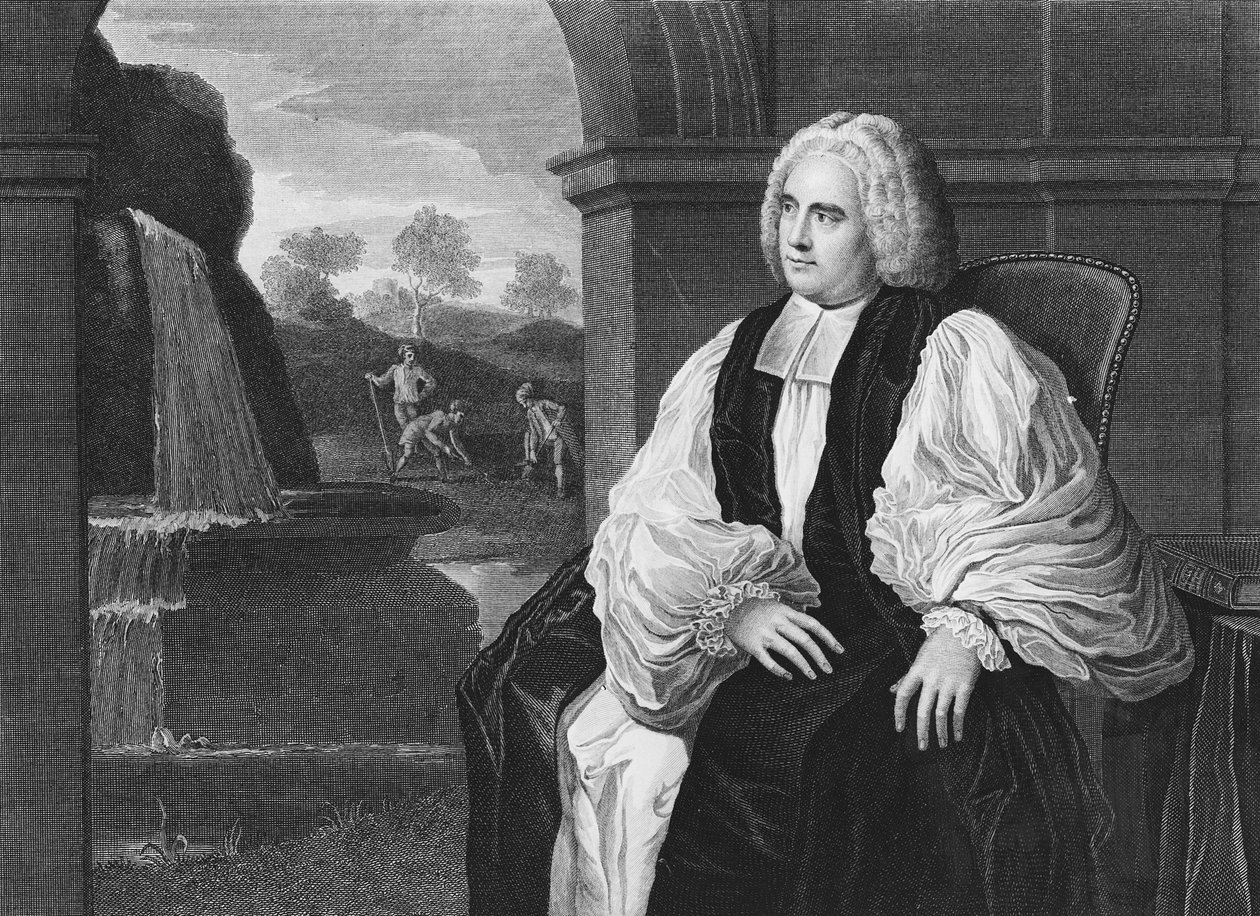 Der rechte ehrwürdige George Berkeley, verstorbener Lordbischof von Cloyne in Irland, graviert von William Skelton, 1800 von John Vanderbank