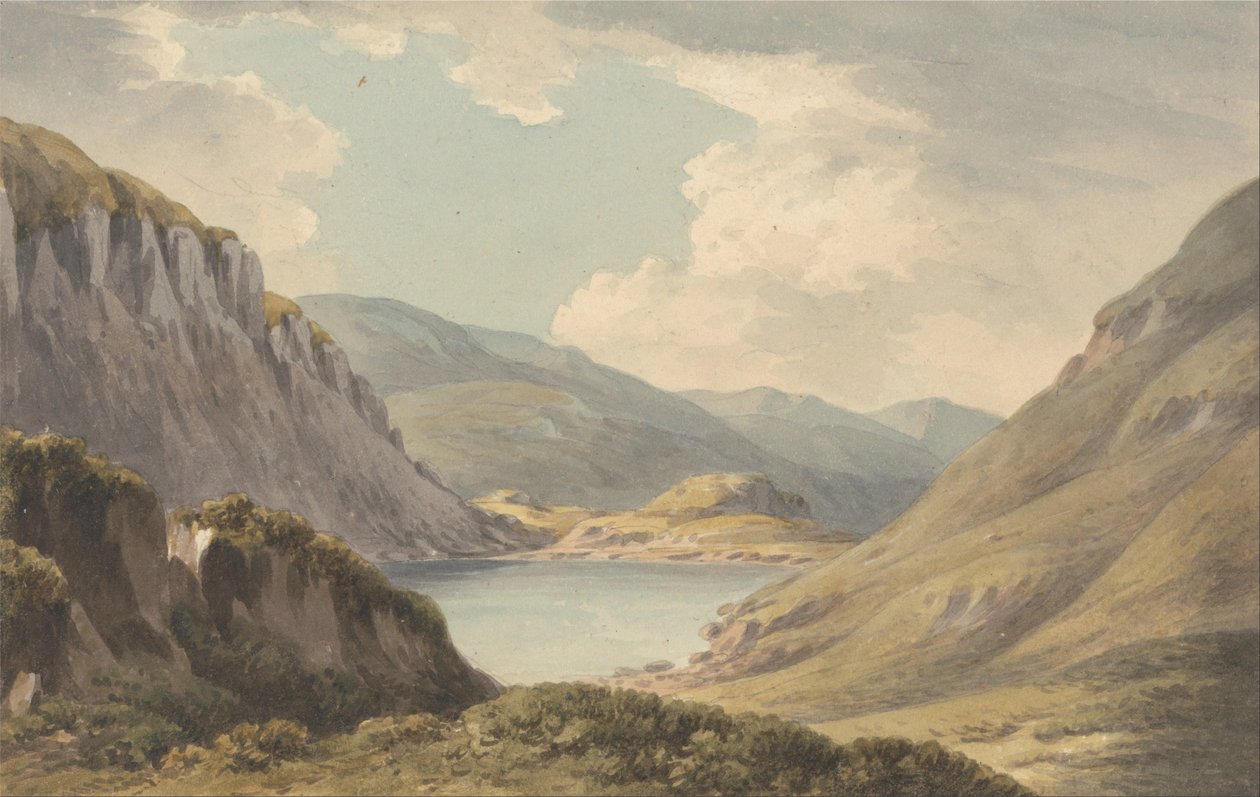 Llyn Geirionedd nahe Trefriew, am Fluss Conway, Carnarvonshire von John Warwick Smith