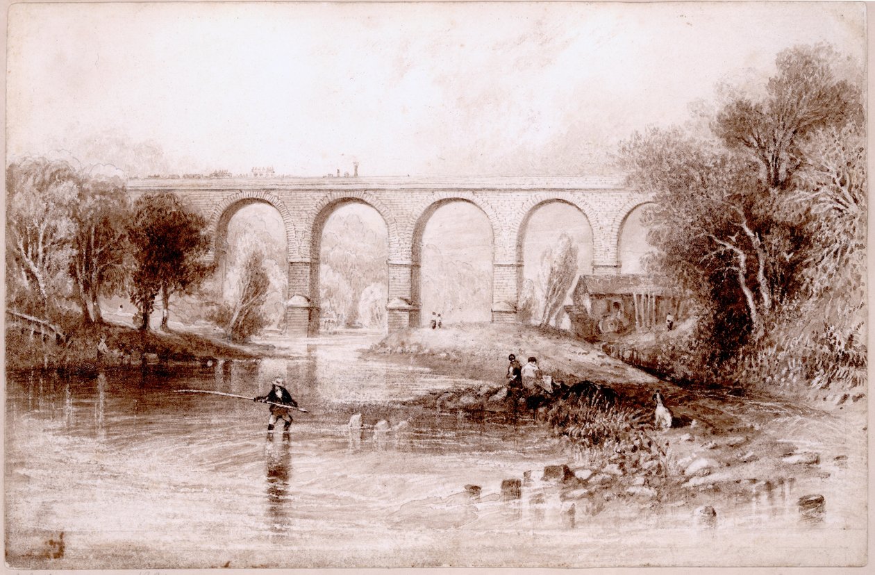 Wetheral-Brücke, 1836 von John Wilson Carmichael