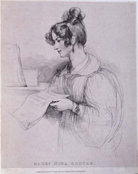 Mademoiselle Nina Sontag, graviert von William Sharp (1803-75) von John (after) Hayter