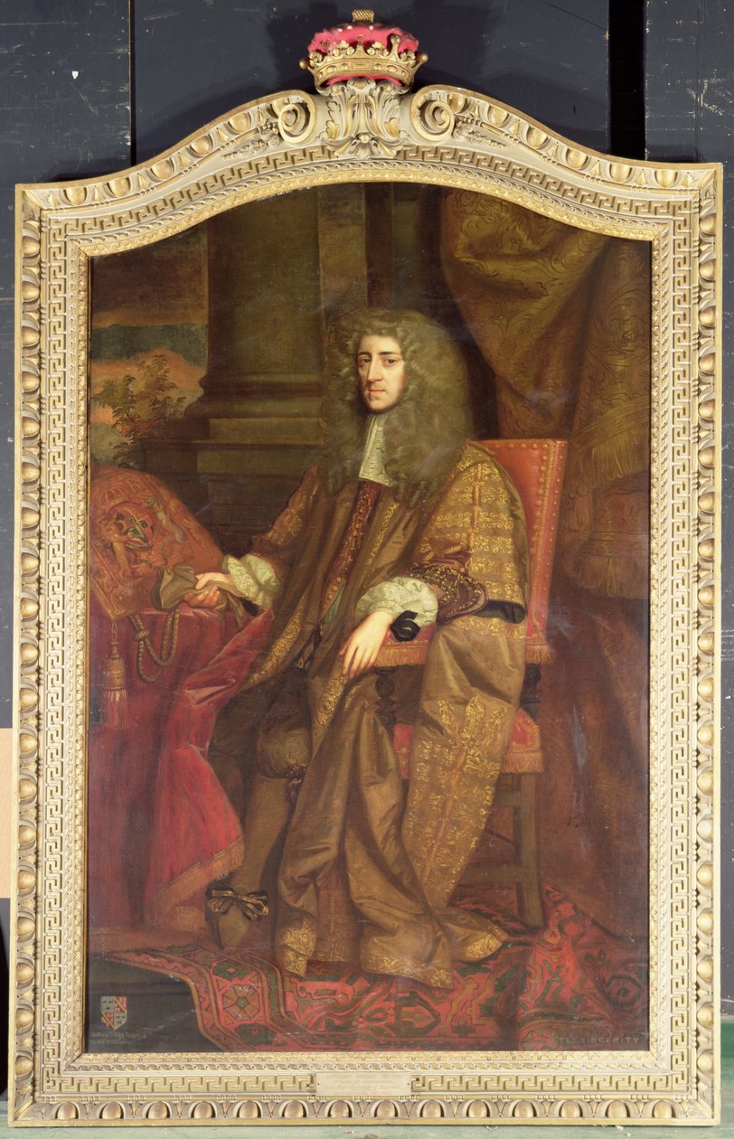 Anthony Ashley Cooper, 1. Earl of Shaftesbury in der Robe des Lordkanzlers, ca. 1672 von John (attr. to) Greenhill